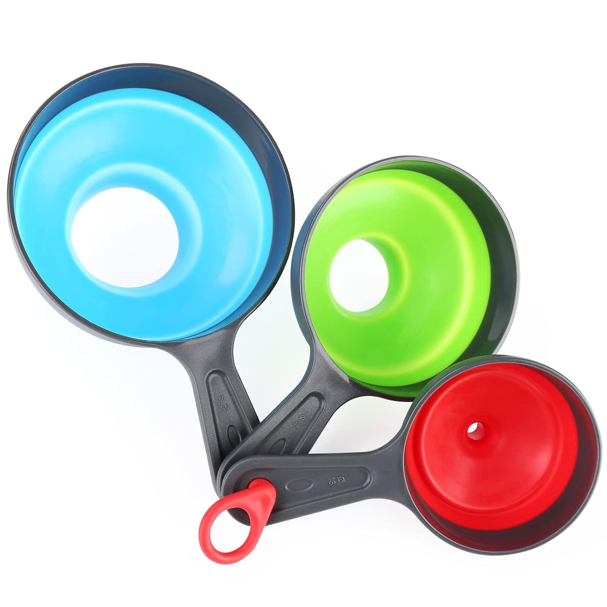 Metal Stainless Steel Funnel, Large Medium Small Funnel Set of 3, Food Grade Mini Funnels for Kitchen Use Filling Bottles Flask Cooking, 2 Brushes