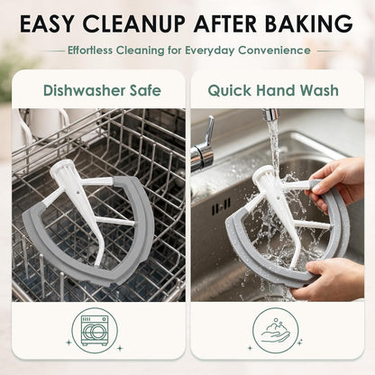 Flex Edge Beater for KitchenAid 6 Quart Bowl-Lift Stand Mixers | 6QT Paddle Attachment with Silicone Scraper, Beater Replacement for Kitchenaid Mixer Accessories, Dishwasher Safe