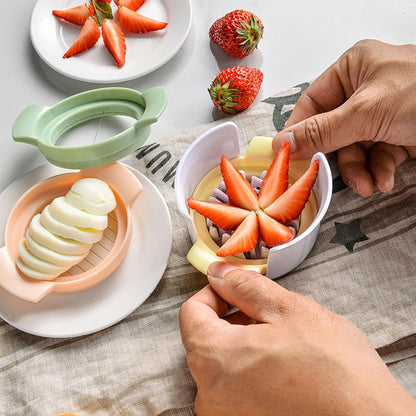 Egg Slicer for Hard Boiled Eggs,Strawberry Slicer Cutter,Fruit Cutter