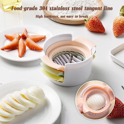 Egg Slicer for Hard Boiled Eggs,Strawberry Slicer Cutter,Fruit Cutter