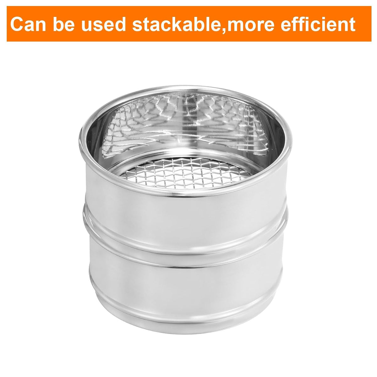 150 Mesh Lab Sieve, 4" Diameter Test Sieve 304 Stainless Steel Wire Cloth (0.1mm) for Industrial Laboratory - Colors A