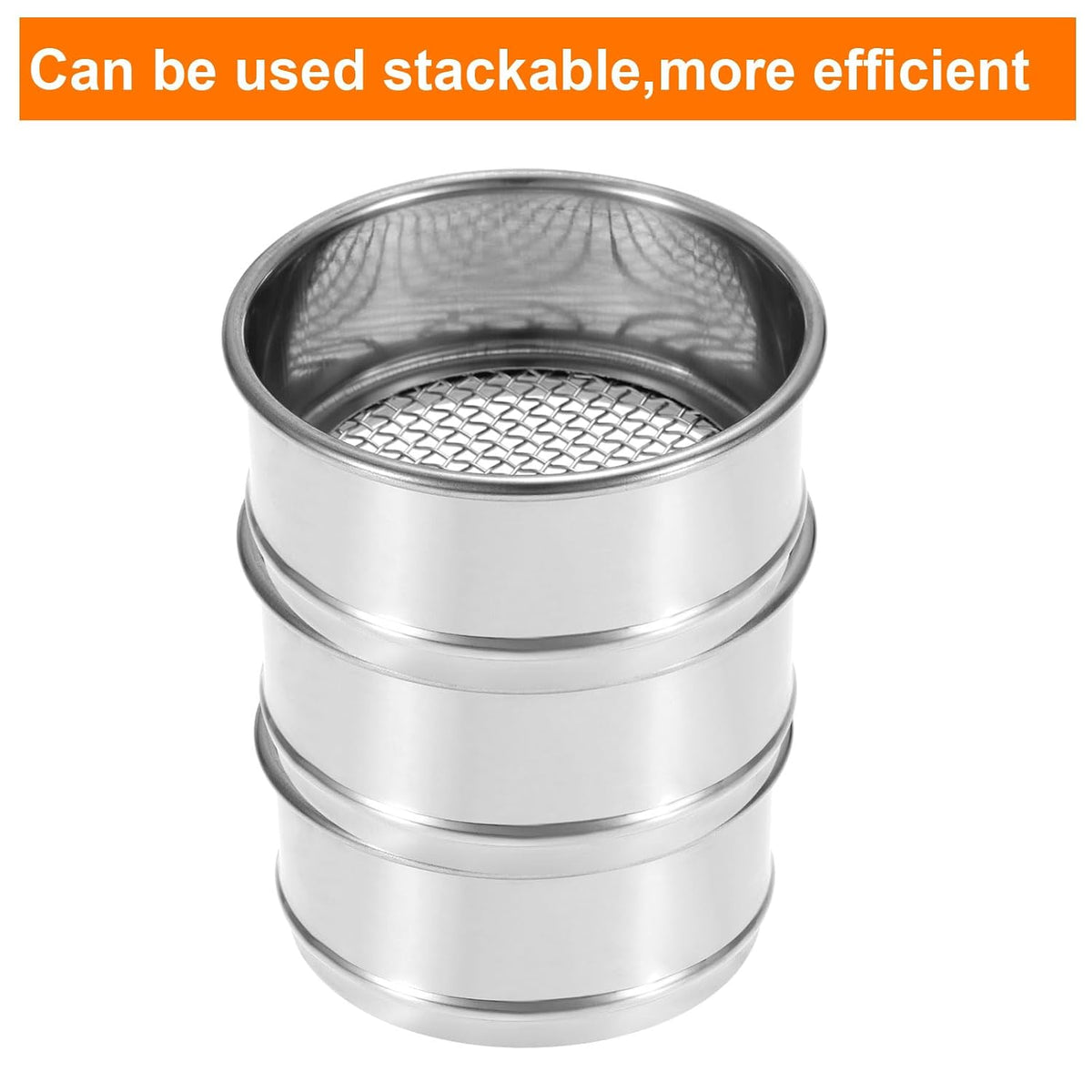 150 Mesh Lab Sieve, 4" Diameter Test Sieve 304 Stainless Steel Wire Cloth (0.1mm) for Industrial Laboratory - Colors A