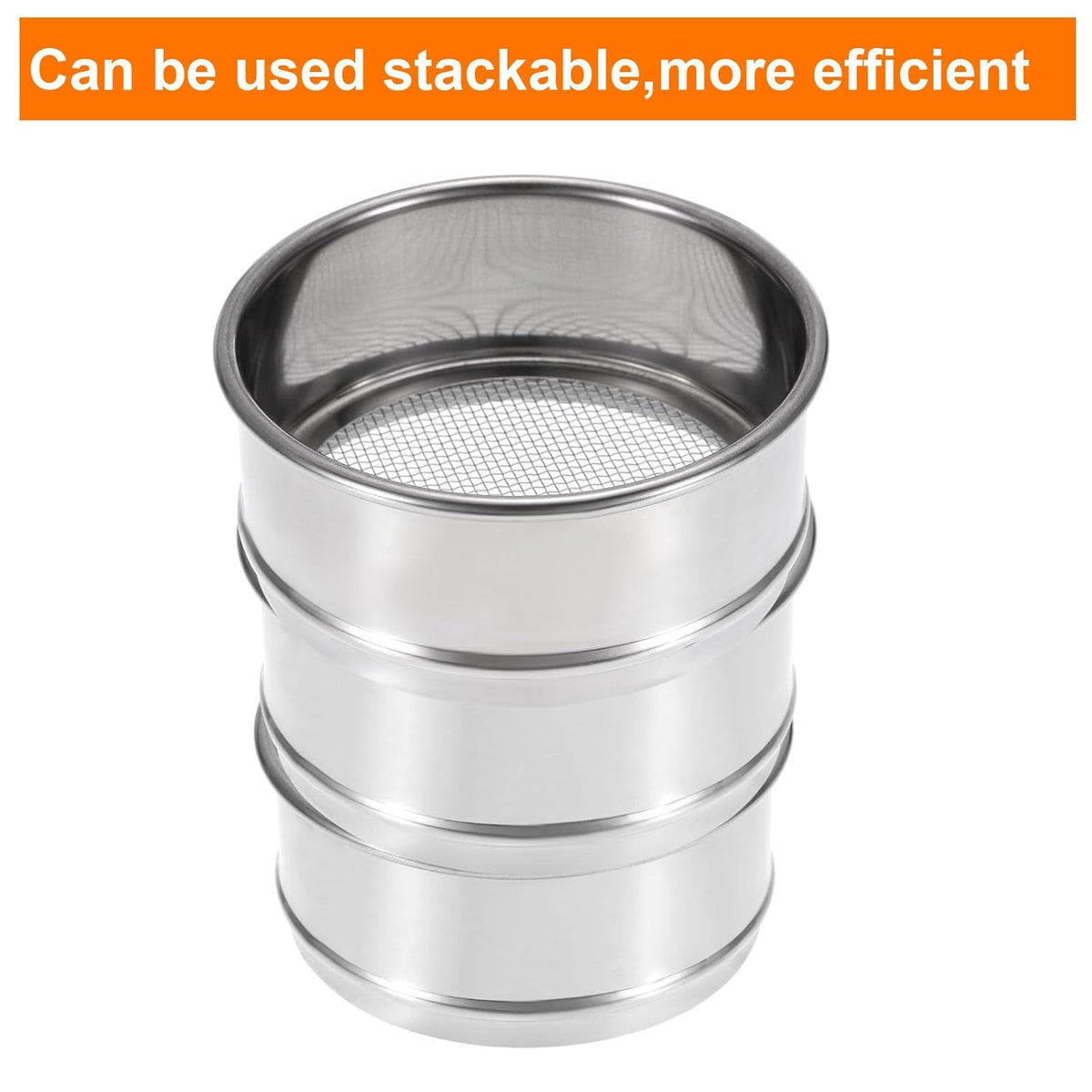 150 Mesh Lab Sieve, 4" Diameter Test Sieve 304 Stainless Steel Wire Cloth (0.1mm) for Industrial Laboratory - Colors A