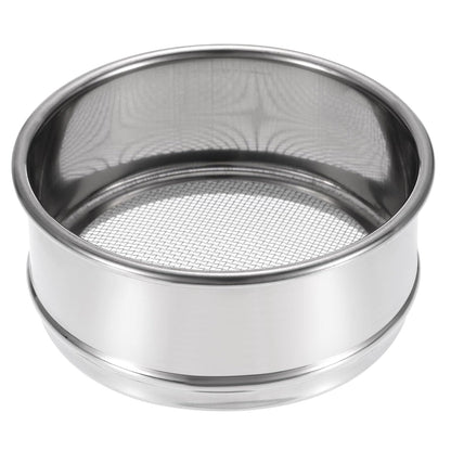 150 Mesh Lab Sieve, 4" Diameter Test Sieve 304 Stainless Steel Wire Cloth (0.1mm) for Industrial Laboratory - Colors A