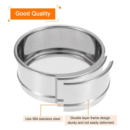 150 Mesh Lab Sieve, 4" Diameter Test Sieve 304 Stainless Steel Wire Cloth (0.1mm) for Industrial Laboratory - Colors A