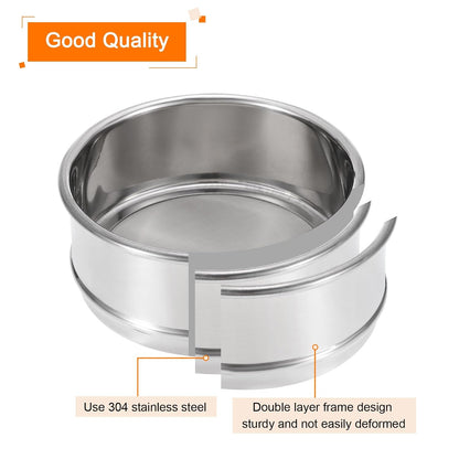 150 Mesh Lab Sieve, 4" Diameter Test Sieve 304 Stainless Steel Wire Cloth (0.1mm) for Industrial Laboratory - Colors A