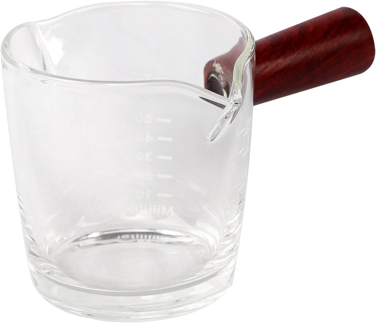 150ml Glass Measuring Cup Double Spouts Espresso Cup Shot Glass Heat-Resistant Handle Transparent Scale Ounce Measure Jugs Mixing Mug for Bar Party Wine Milk Coffee Liquid Heavy Glass Measuring Cup