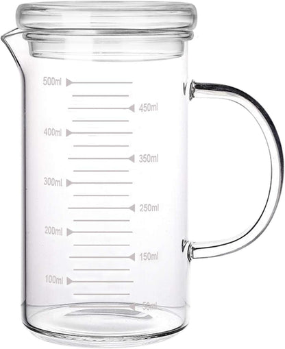 150ml Glass Measuring Cup Double Spouts Espresso Cup Shot Glass Heat-Resistant Handle Transparent Scale Ounce Measure Jugs Mixing Mug for Bar Party Wine Milk Coffee Liquid Heavy Glass Measuring Cup