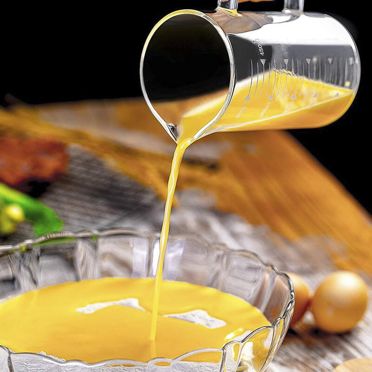 150ml Glass Measuring Cup Double Spouts Espresso Cup Shot Glass Heat-Resistant Handle Transparent Scale Ounce Measure Jugs Mixing Mug for Bar Party Wine Milk Coffee Liquid Heavy Glass Measuring Cup