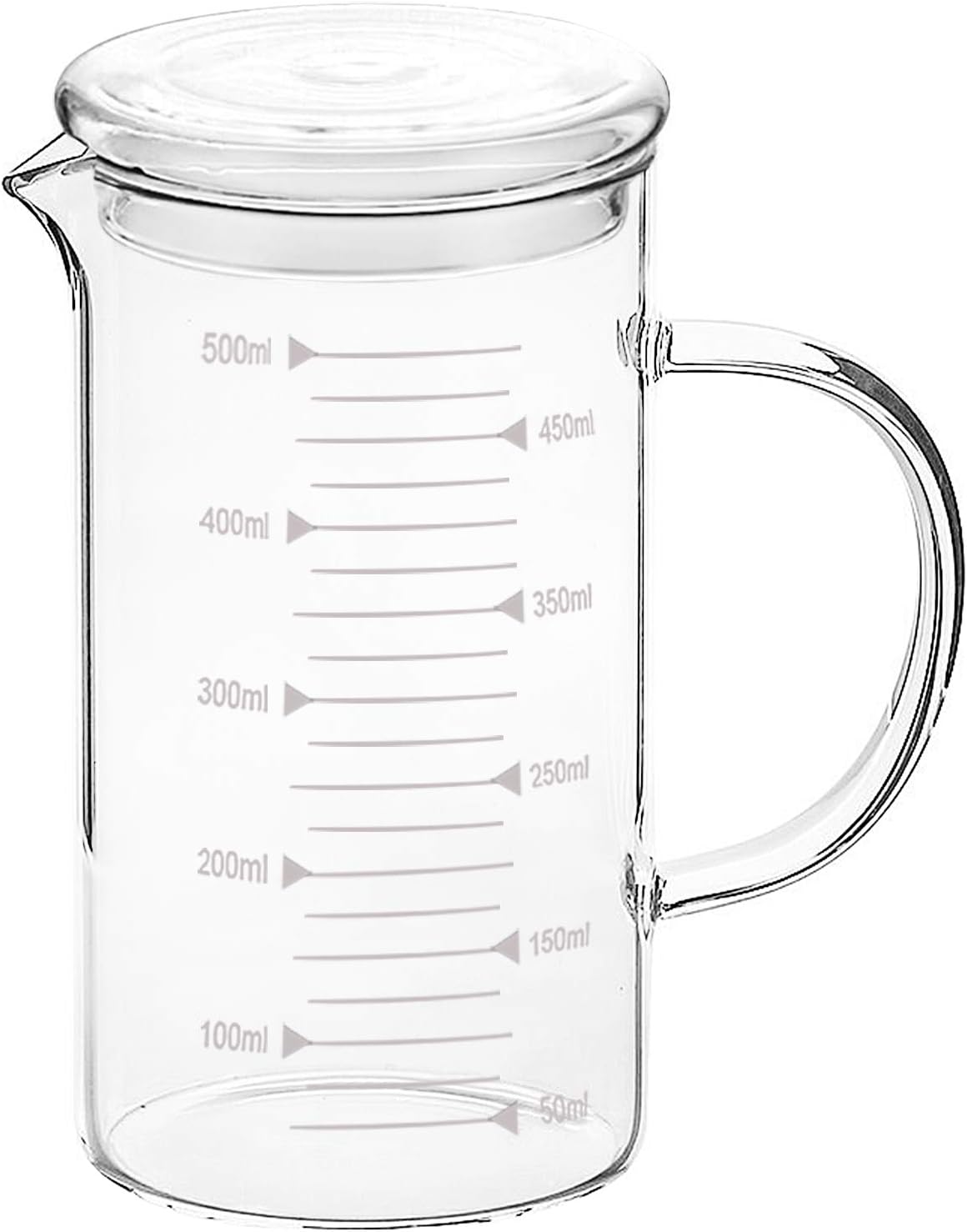 150ml Glass Measuring Cup Double Spouts Espresso Cup Shot Glass Heat-Resistant Handle Transparent Scale Ounce Measure Jugs Mixing Mug for Bar Party Wine Milk Coffee Liquid Heavy Glass Measuring Cup