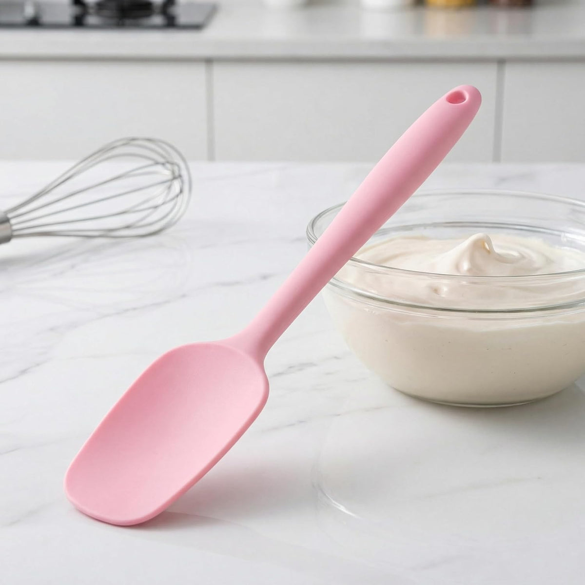 5 Pcs Silicone Spatula,Food Grade Rubber Spatula, Spatulas Silicone Heat Resistant, Used for Baking, Cooking, non Stick, Dishwasher Safe, BPA Free