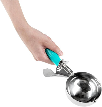 Met Lux 8 Ounce Portion Scoop 1 Durable Disher Scoop - Thumb Trigger Orange Stainless Steel Ice cream Disher For Portion Control For Ice Cream Mashed Potato And Cookie Batter