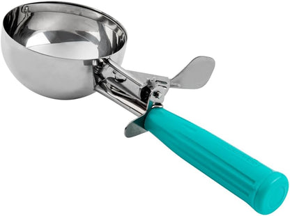 Met Lux 8 Ounce Portion Scoop 1 Durable Disher Scoop - Thumb Trigger Orange Stainless Steel Ice cream Disher For Portion Control For Ice Cream Mashed Potato And Cookie Batter