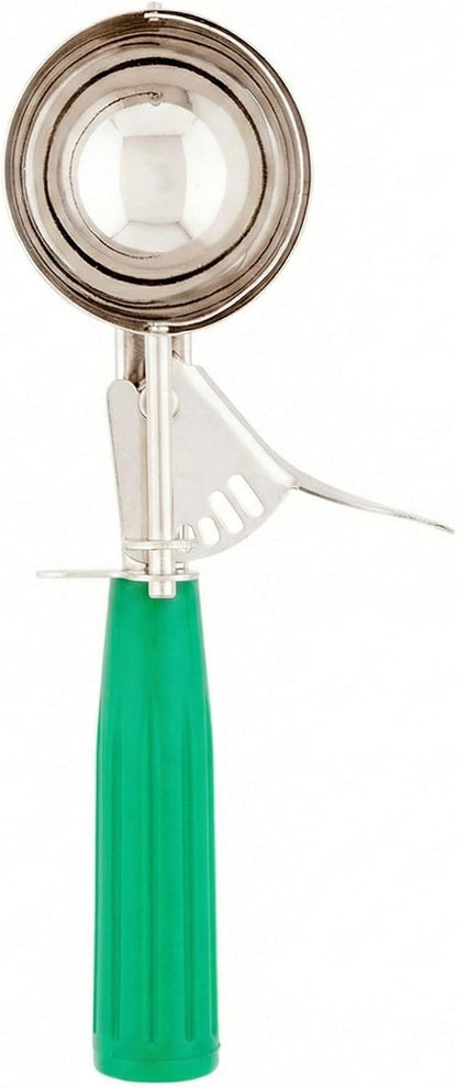 Met Lux 8 Ounce Portion Scoop 1 Durable Disher Scoop - Thumb Trigger Orange Stainless Steel Ice cream Disher For Portion Control For Ice Cream Mashed Potato And Cookie Batter