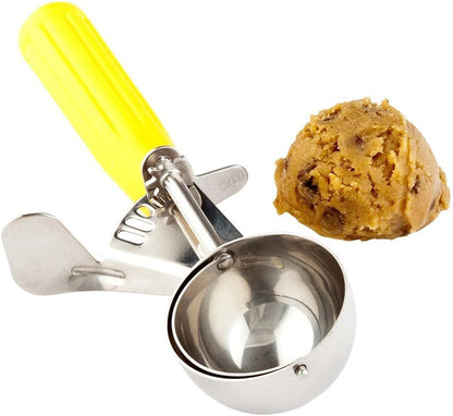 Met Lux 8 Ounce Portion Scoop 1 Durable Disher Scoop - Thumb Trigger Orange Stainless Steel Ice cream Disher For Portion Control For Ice Cream Mashed Potato And Cookie Batter