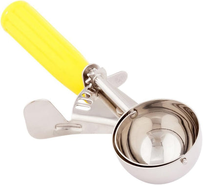 Met Lux 8 Ounce Portion Scoop 1 Durable Disher Scoop - Thumb Trigger Orange Stainless Steel Ice cream Disher For Portion Control For Ice Cream Mashed Potato And Cookie Batter