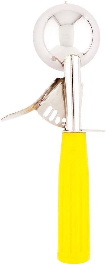 Met Lux 8 Ounce Portion Scoop 1 Durable Disher Scoop - Thumb Trigger Orange Stainless Steel Ice cream Disher For Portion Control For Ice Cream Mashed Potato And Cookie Batter