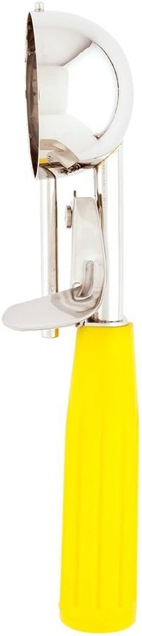 Met Lux 8 Ounce Portion Scoop 1 Durable Disher Scoop - Thumb Trigger Orange Stainless Steel Ice cream Disher For Portion Control For Ice Cream Mashed Potato And Cookie Batter