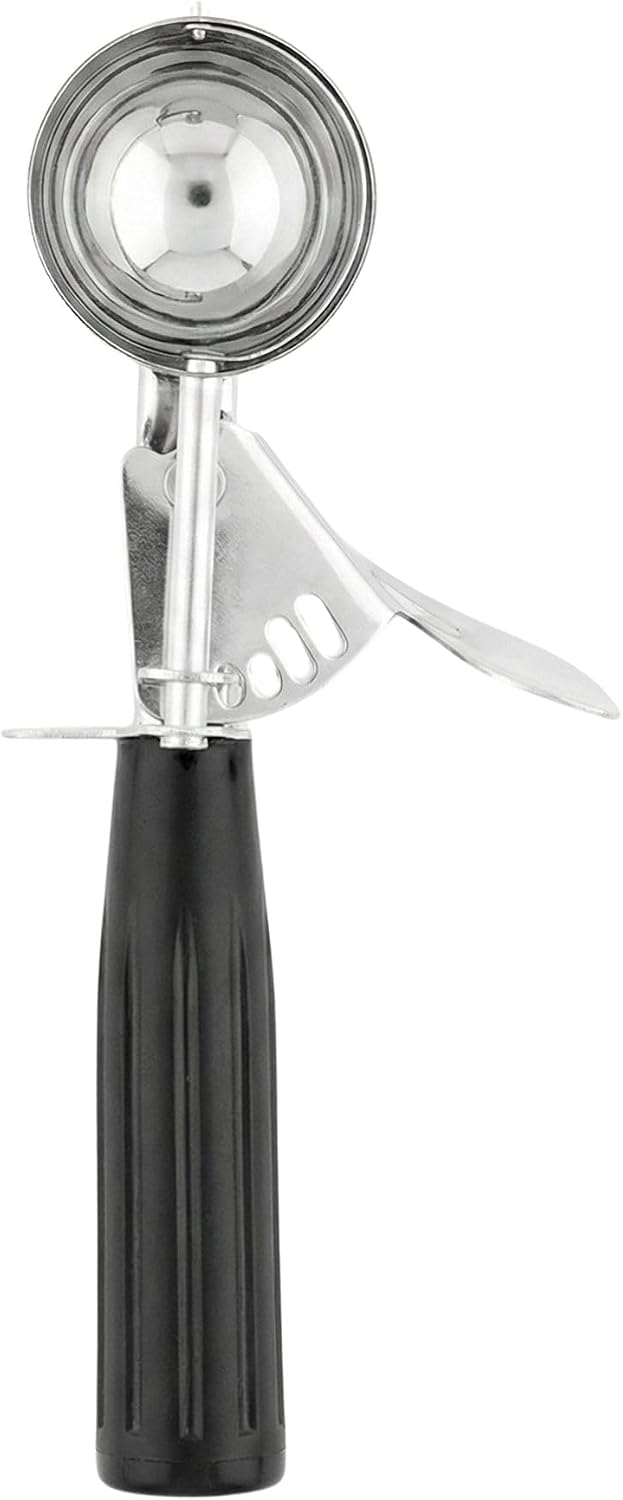 Met Lux 8 Ounce Portion Scoop 1 Durable Disher Scoop - Thumb Trigger Orange Stainless Steel Ice cream Disher For Portion Control For Ice Cream Mashed Potato And Cookie Batter