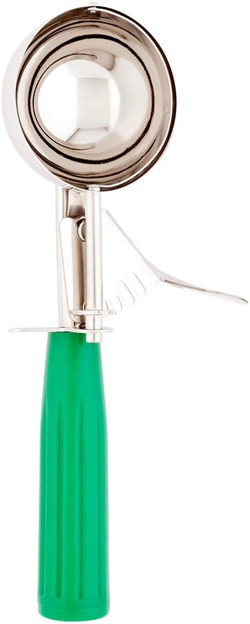 Met Lux 8 Ounce Portion Scoop 1 Durable Disher Scoop - Thumb Trigger Orange Stainless Steel Ice cream Disher For Portion Control For Ice Cream Mashed Potato And Cookie Batter