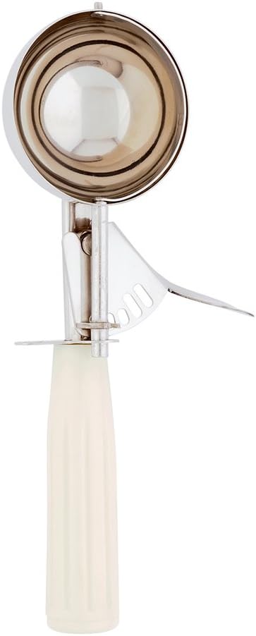 Met Lux 8 Ounce Portion Scoop 1 Durable Disher Scoop - Thumb Trigger Orange Stainless Steel Ice cream Disher For Portion Control For Ice Cream Mashed Potato And Cookie Batter