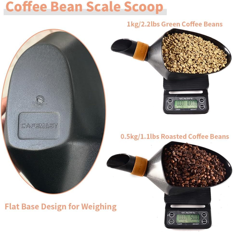 Coffee Bean Shovel Scoop Coffee Beans Filling Scooper Plastic Coffee Bean Measuring Scoop