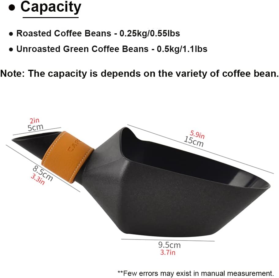 Coffee Bean Shovel Scoop Coffee Beans Filling Scooper Plastic Coffee Bean Measuring Scoop