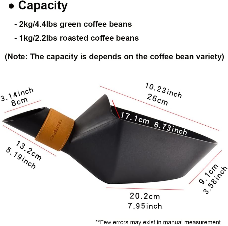 Coffee Bean Shovel Scoop Coffee Beans Filling Scooper Plastic Coffee Bean Measuring Scoop