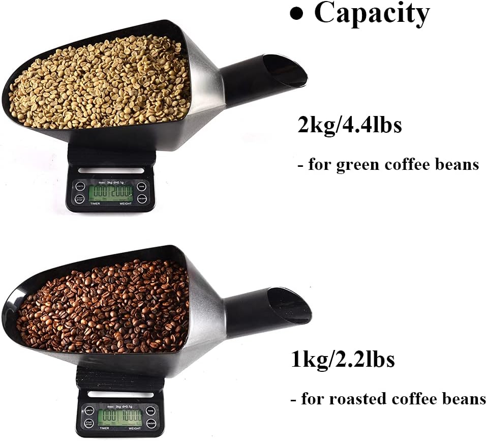Coffee Bean Shovel Scoop Coffee Beans Filling Scooper Plastic Coffee Bean Measuring Scoop