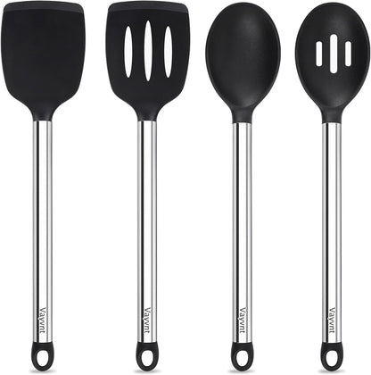 Silicone Kitchen Utensils Set, NonToxic, Plastic-Free, 8PCS, Blue
