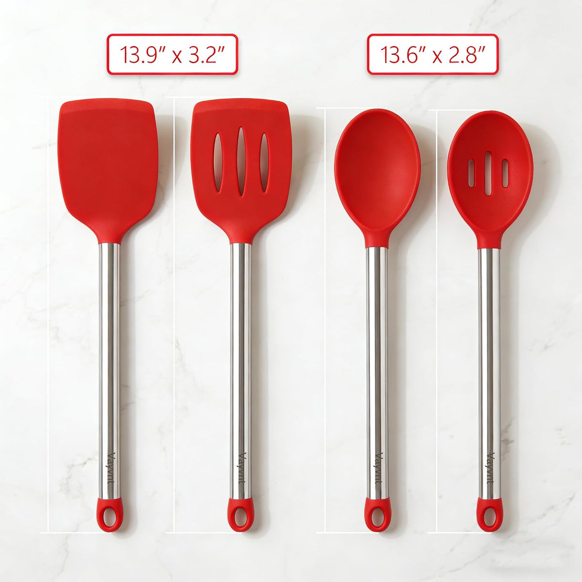 Silicone Kitchen Utensils Set, NonToxic, Plastic-Free, 8PCS, Blue