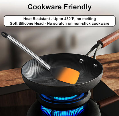 Silicone Kitchen Utensils Set, NonToxic, Plastic-Free, 8PCS, Blue