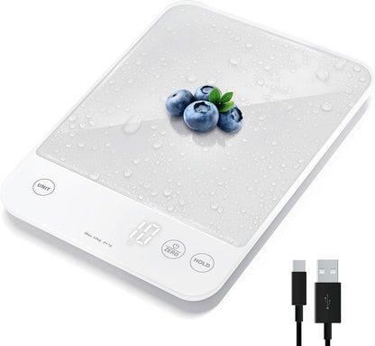 Food Kitchen Scale, Digital Grams and Ounces, 11lb