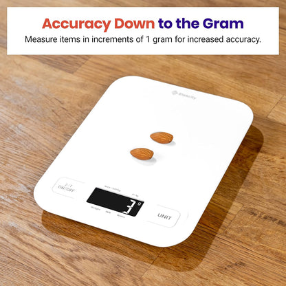 Food Kitchen Scale, Digital Grams and Ounces, 11lb