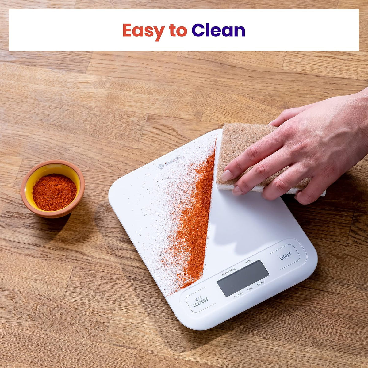 Food Kitchen Scale, Digital Grams and Ounces, 11lb