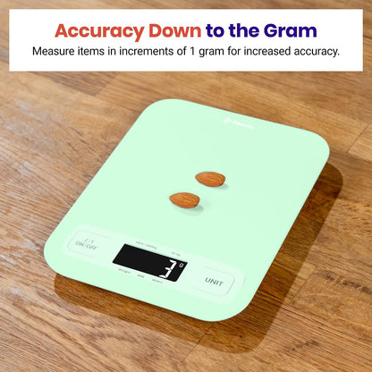 Food Kitchen Scale, Digital Grams and Ounces, 11lb
