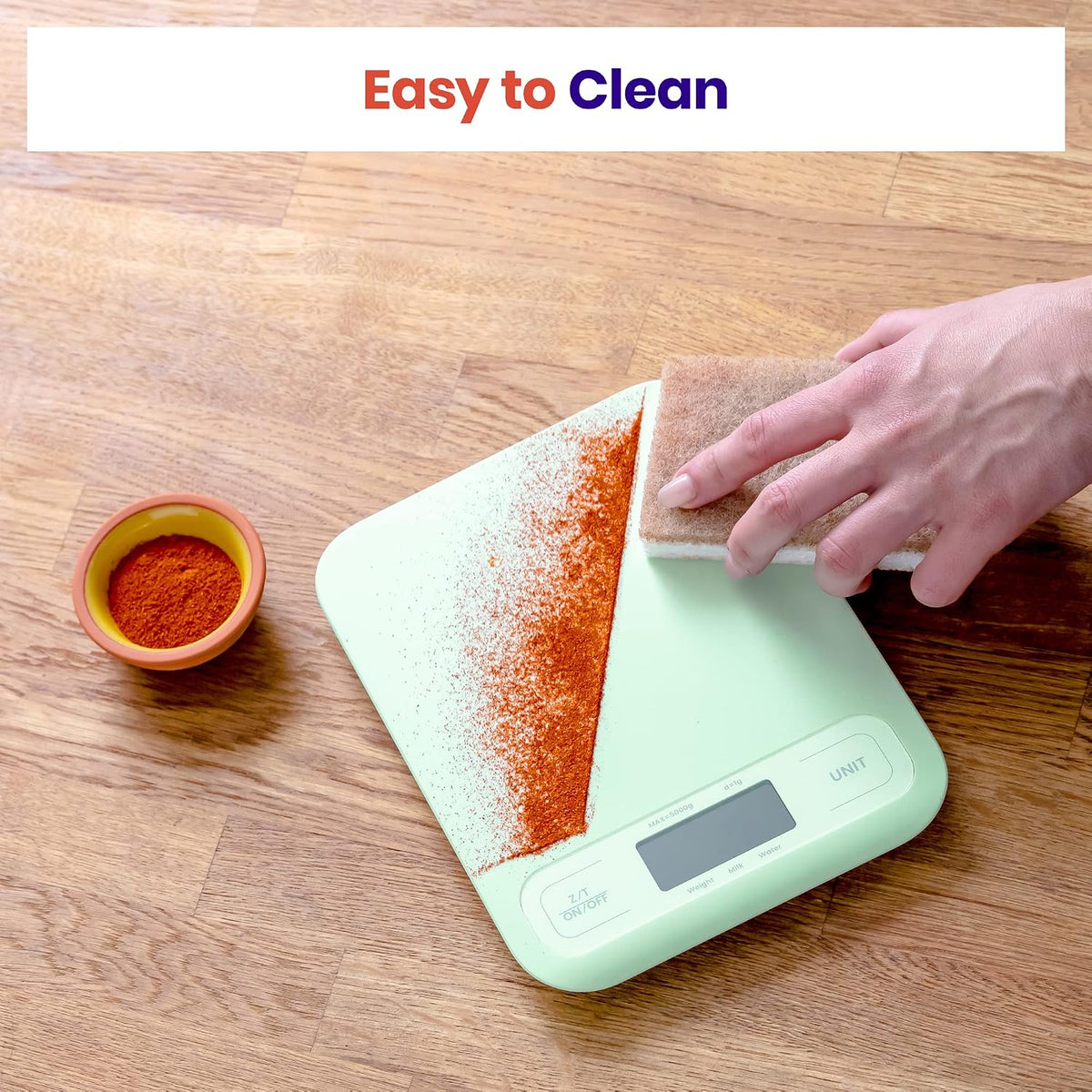 Food Kitchen Scale, Digital Grams and Ounces, 11lb