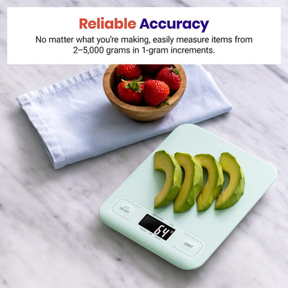 Food Kitchen Scale, Digital Grams and Ounces, 11lb