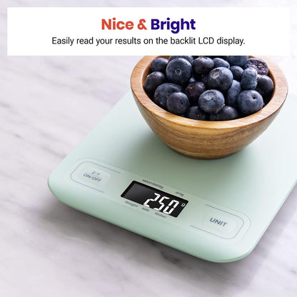 Food Kitchen Scale, Digital Grams and Ounces, 11lb