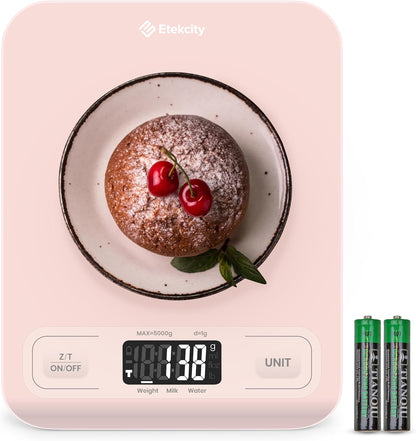Food Kitchen Scale, Digital Grams and Ounces, 11lb