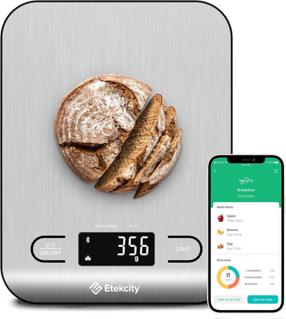 Food Kitchen Scale, Digital Grams and Ounces, 11lb