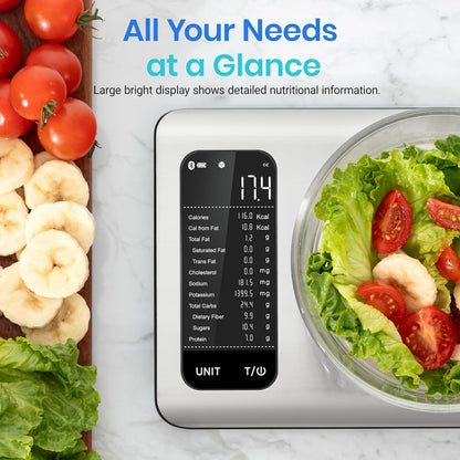 Food Kitchen Scale, Digital Grams and Ounces, 11lb
