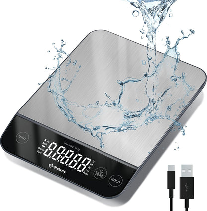 Food Kitchen Scale, Digital Grams and Ounces, 11lb
