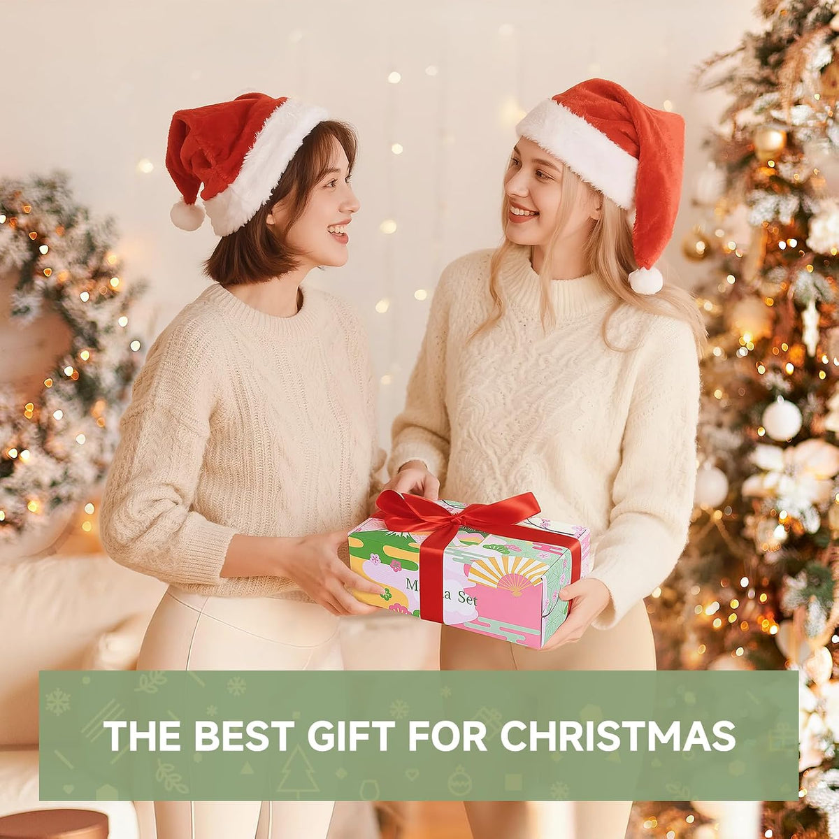 Gifts for Women, Pink Matcha Set for Tea Lovers with Bowl and Caddy