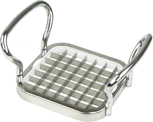 French Fry Cutter , French Fry Cutter Stainless Steel French Fry Slicer | With Easy Grip Handles,Silver