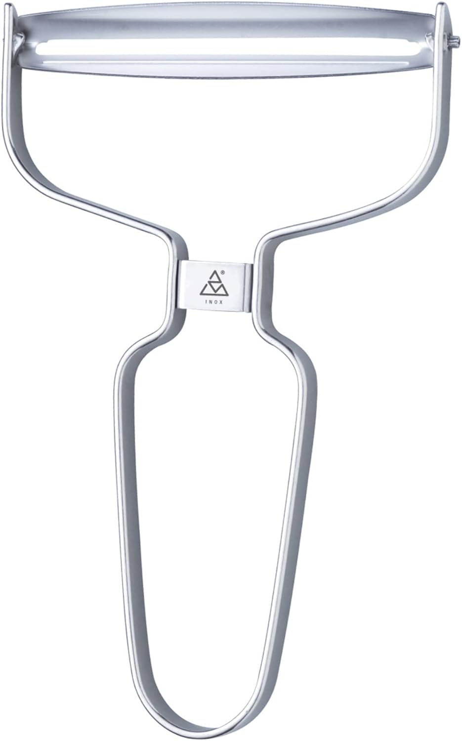 Y-Peeler - 3.5 in (90 mm) - Stainless Steel Horizontal Straight Blade - Peeler for Hard-Skinned Fruits & Vegetables - Ergonomic Handle - Dishwasher Safe - Made in Germany