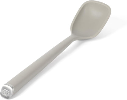 Edge Silicone Slotted Turner, Flexible Silicone Slotted Spatula with Reinforced Core, Heat-Resistant Nonstick-Safe Turner for Draining, Navy