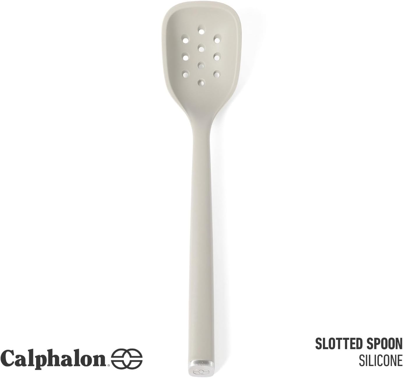 Edge Silicone Slotted Turner, Flexible Silicone Slotted Spatula with Reinforced Core, Heat-Resistant Nonstick-Safe Turner for Draining, Navy