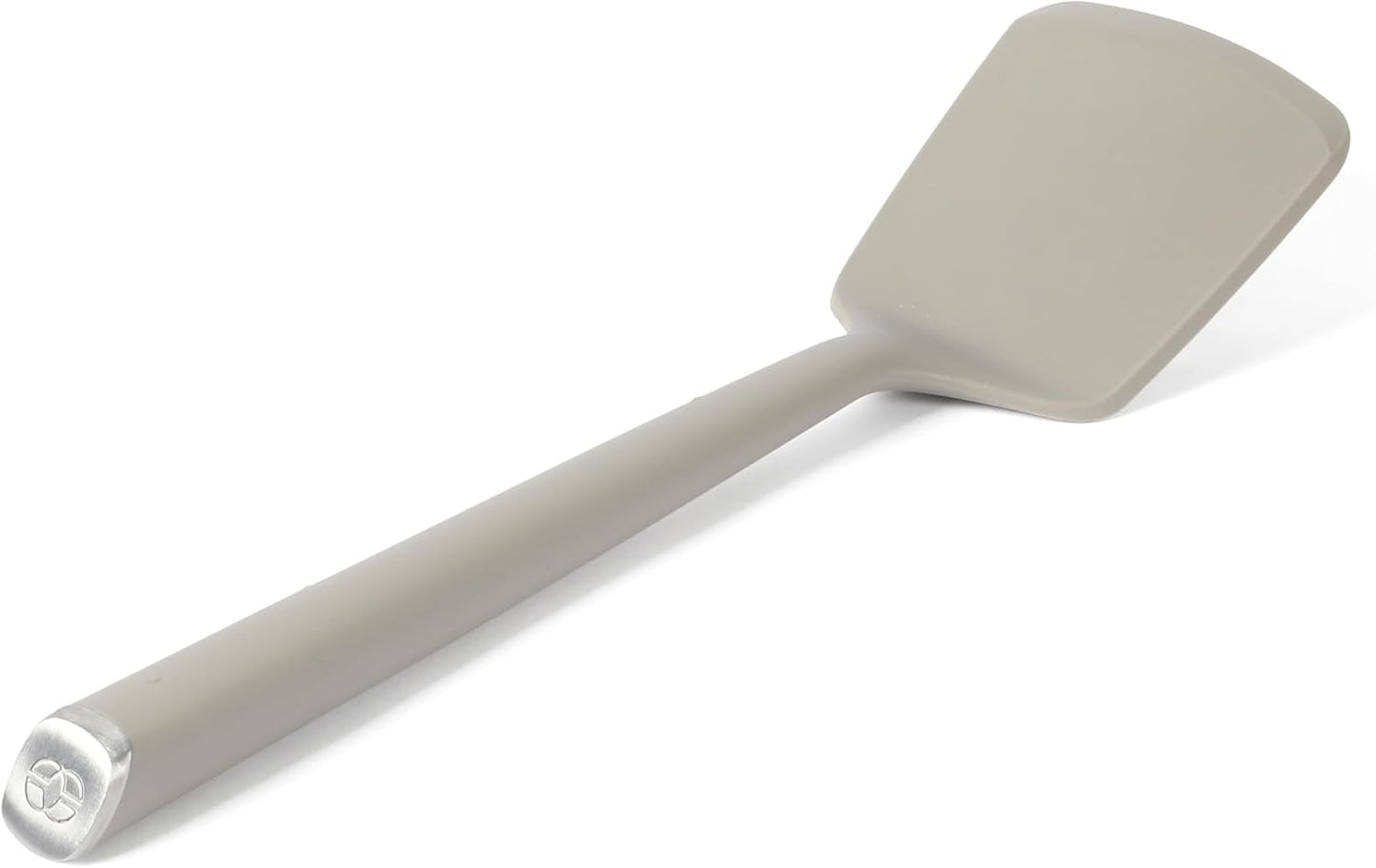 Edge Silicone Slotted Turner, Flexible Silicone Slotted Spatula with Reinforced Core, Heat-Resistant Nonstick-Safe Turner for Draining, Navy