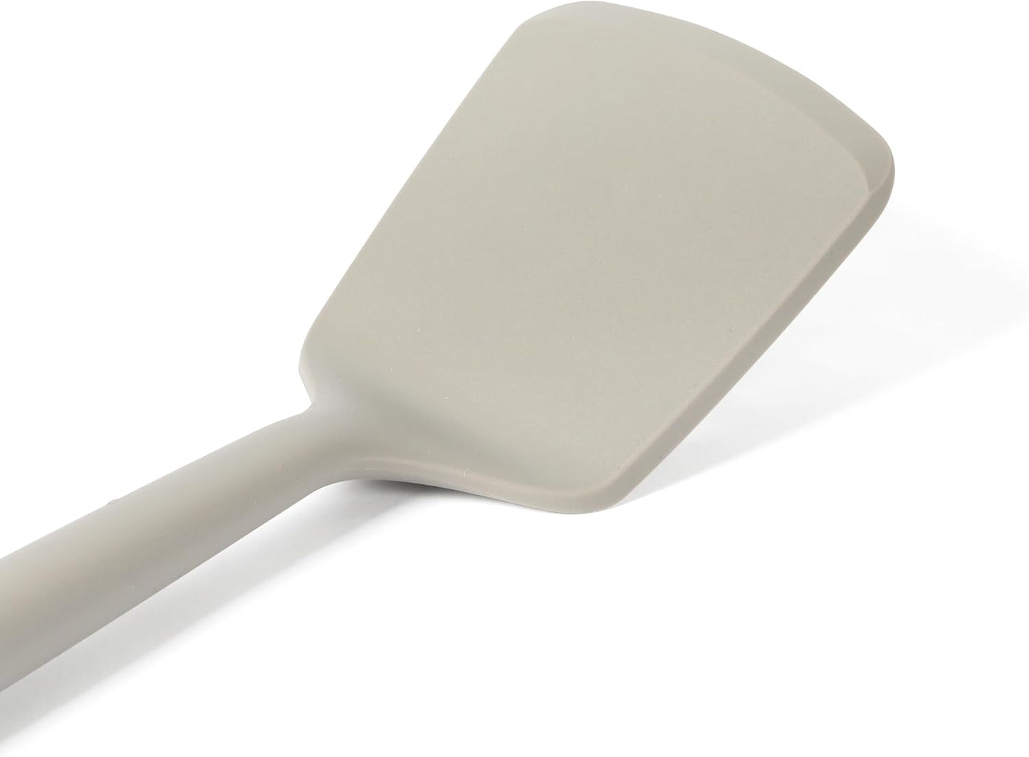 Edge Silicone Slotted Turner, Flexible Silicone Slotted Spatula with Reinforced Core, Heat-Resistant Nonstick-Safe Turner for Draining, Navy